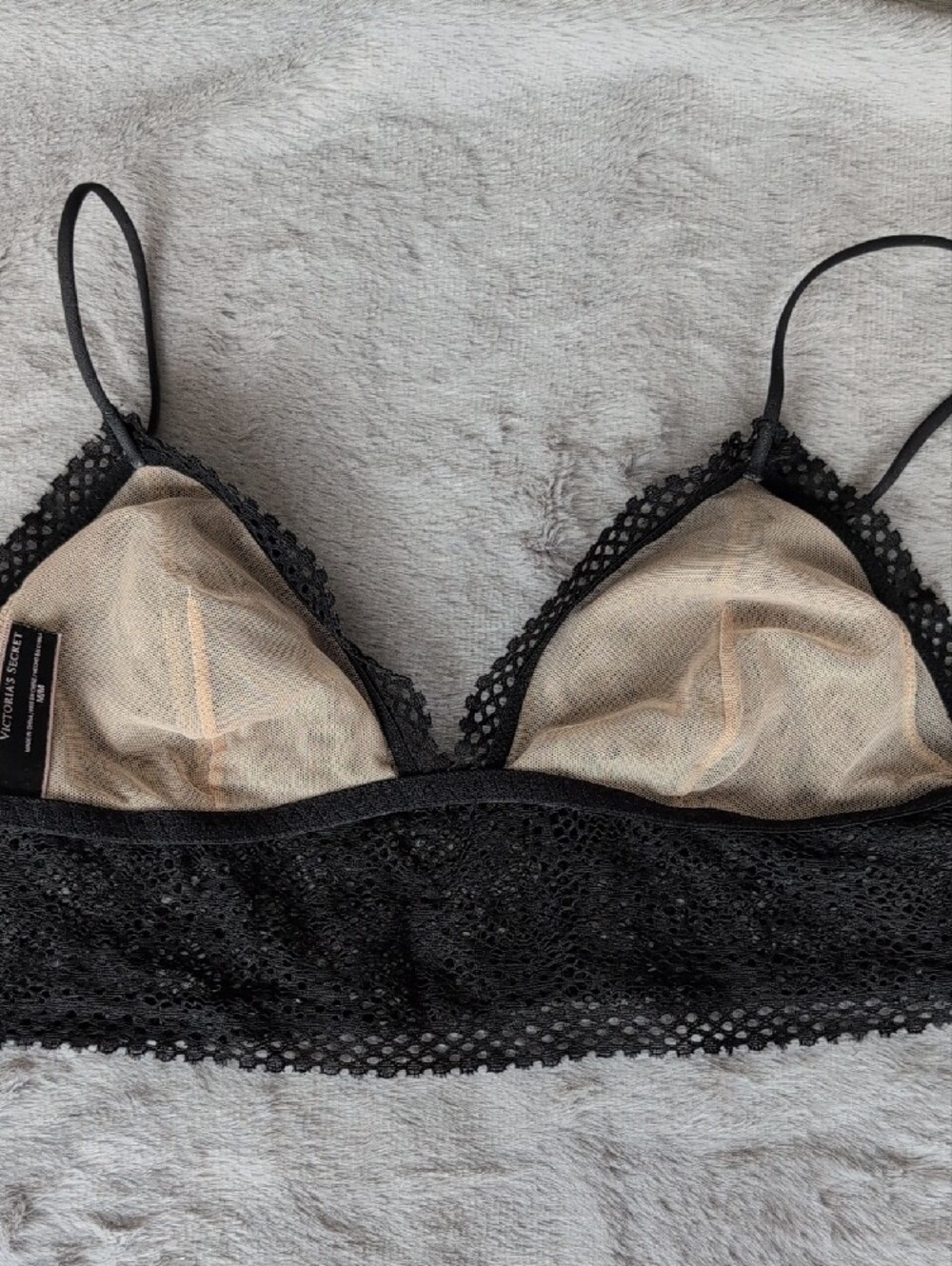 Victoria's Secret Black Lace Triangle Bralette - Picture 11 of 15